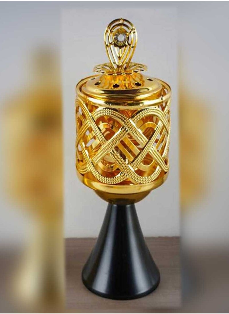 Bakhoor BoSidin Mini Elegant Arabic Oud Incense Burner 12 cm Height for Home and Office | Bakhoor Holder Small Decore and Fragrance  - Image 1