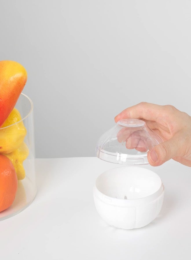 Lxmxgk Vegetable and Fruit Storage Containers for Fridge, BPA Free Fresh reusable Food Savers, Onion Storage Container 、Garlic Saver、Tomato Saver and Lemon Keeper，Refrigerator Vegetable Crisper (Circular) - Image 5