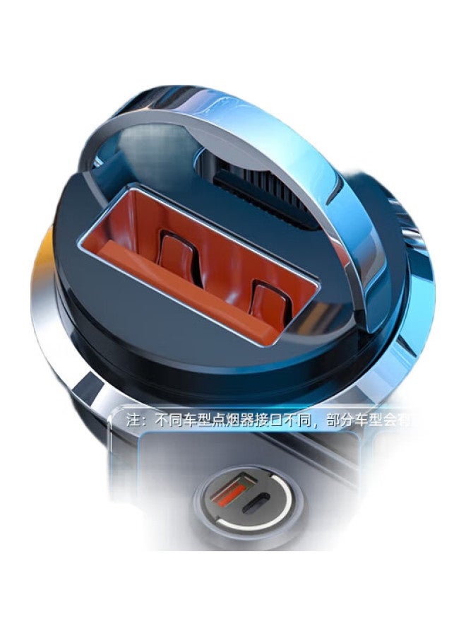 Witgoer Invisible Car Charger 120W Cigarette Lighter Mini Fast Charge One Drag Two Car Charger Car Charger Head Converter - Image 2