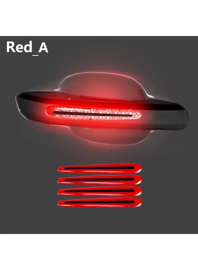 Generic Doofoto 3D Car Reflective Sticker Tape Reflector Fender Warning Bumper Strip Door Handle Bowl Cover Car Exterior Accessories 