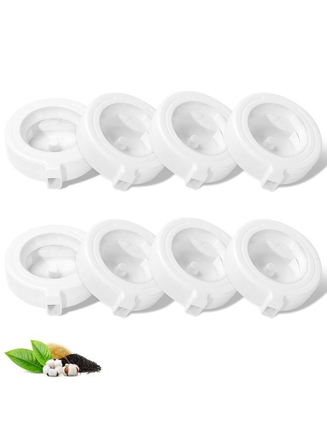 MOWKIT 8-Pack Replacement Filters for 3L/3.6L/4.6L/6L/8L Gravity Pet Water Dispenser, Dog Water Filter Replacement, Triple Filtration Pet Fountain Filter, Water Feeder Filter for Cat and Dog - Image 1