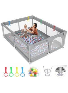 Gogoya Gogoya Baby Playpen 200*180 cm, Play Pens for Babies and Toddlers Baby Fence Baby Play Yards for Indoor & Outdoor with Breathable Mesh Anti-Fall Playpen  - Image 1