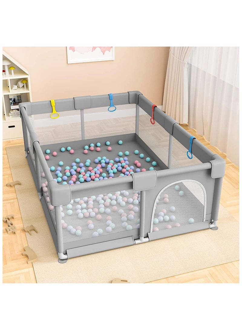 Gogoya Gogoya Baby Playpen 200*180 cm, Play Pens for Babies and Toddlers Baby Fence Baby Play Yards for Indoor & Outdoor with Breathable Mesh Anti-Fall Playpen  - Image 3