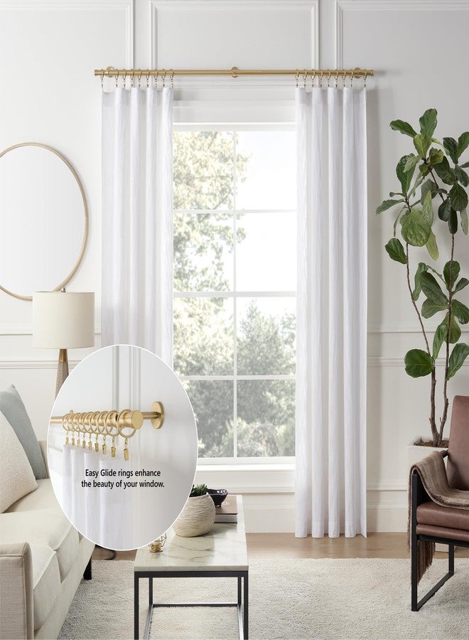 MODE Cambria® Designer Series - Premium Easy Glide 18 Count Curtain Rings - Metal with Smooth, Quiet Nylon Inserts with Clips - 1-3/8 inch Diameter (1-1/8 inch Inside Diameter) - Satin Black Finish - Image 4