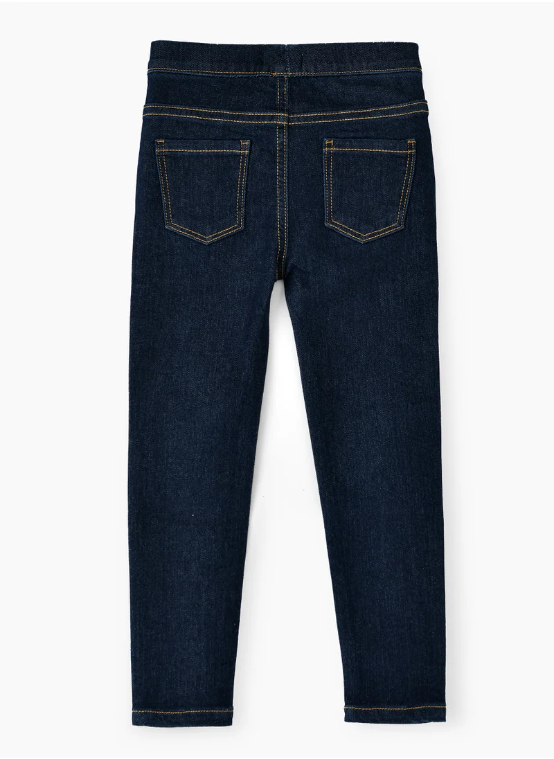 جيلين Jelliene Girls Basic Denim Jeggings, Soft and Comfortable Cotton-Blend Denim Jeggings for Girls, Perfect for Everyday Wear