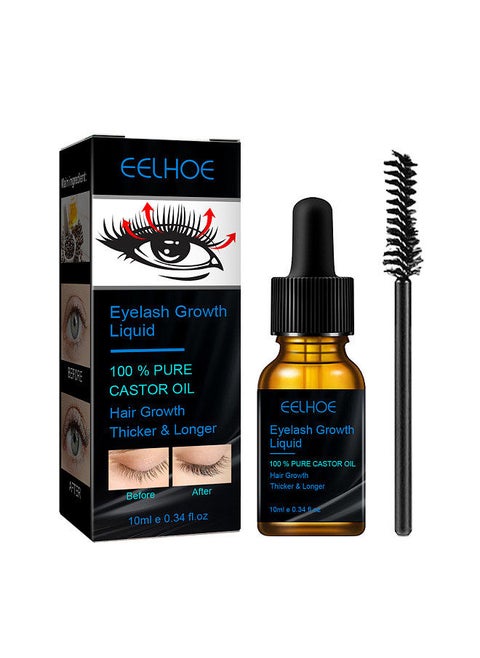 EELHOE Eyelash Growth Serum Enhancer Lash Boost Serum for Longer Fuller Thicker Lashes 10ML/ Bottle Portable