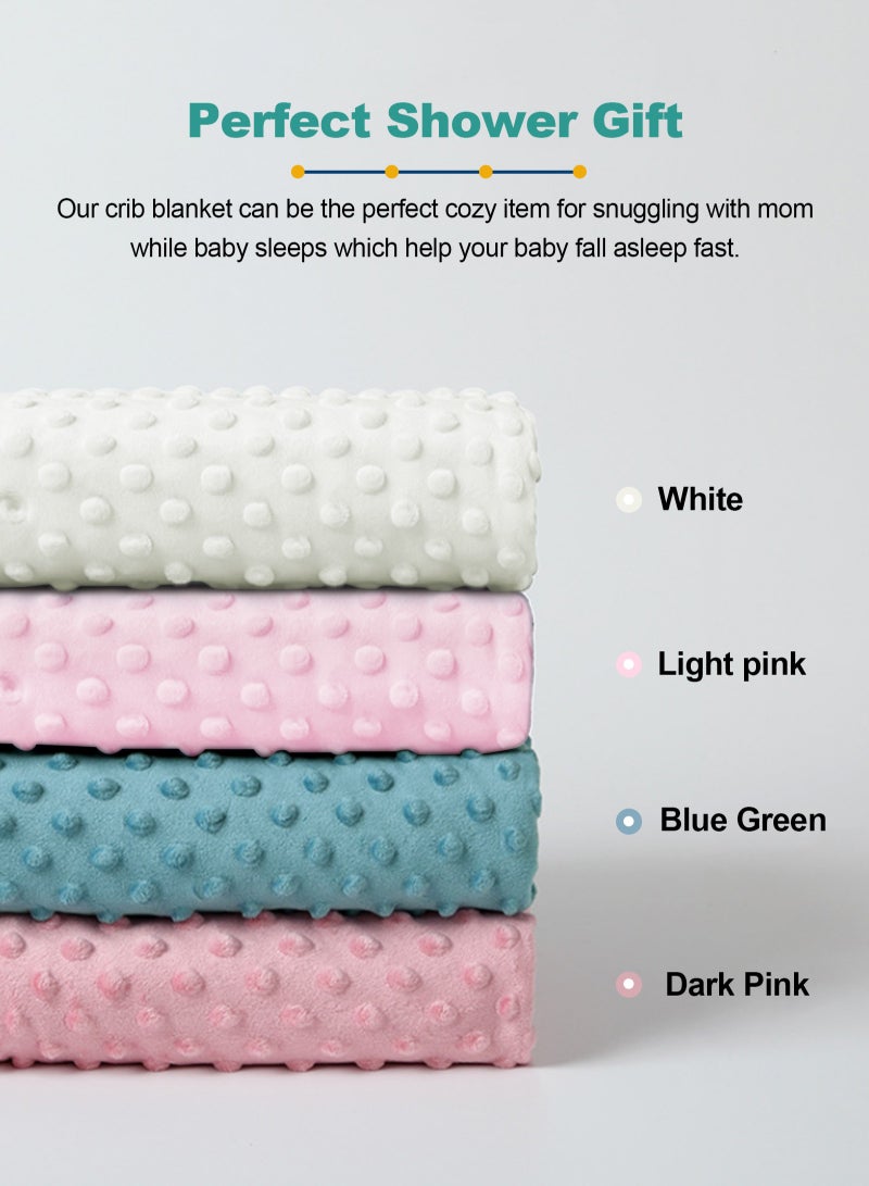 أوربازار بطانية أطفال للأولاد والبنات، بطانيات ناعمة من الجاكار ثلاثية الأبعاد، دافئة ومريحة من الفلانيل، بطانية سرير دافئة، مناسبة لغرفة الأطفال، عربة الأطفال، فراش حديثي الولادة، 30 × 40 بوصة (وردي) - Image 3