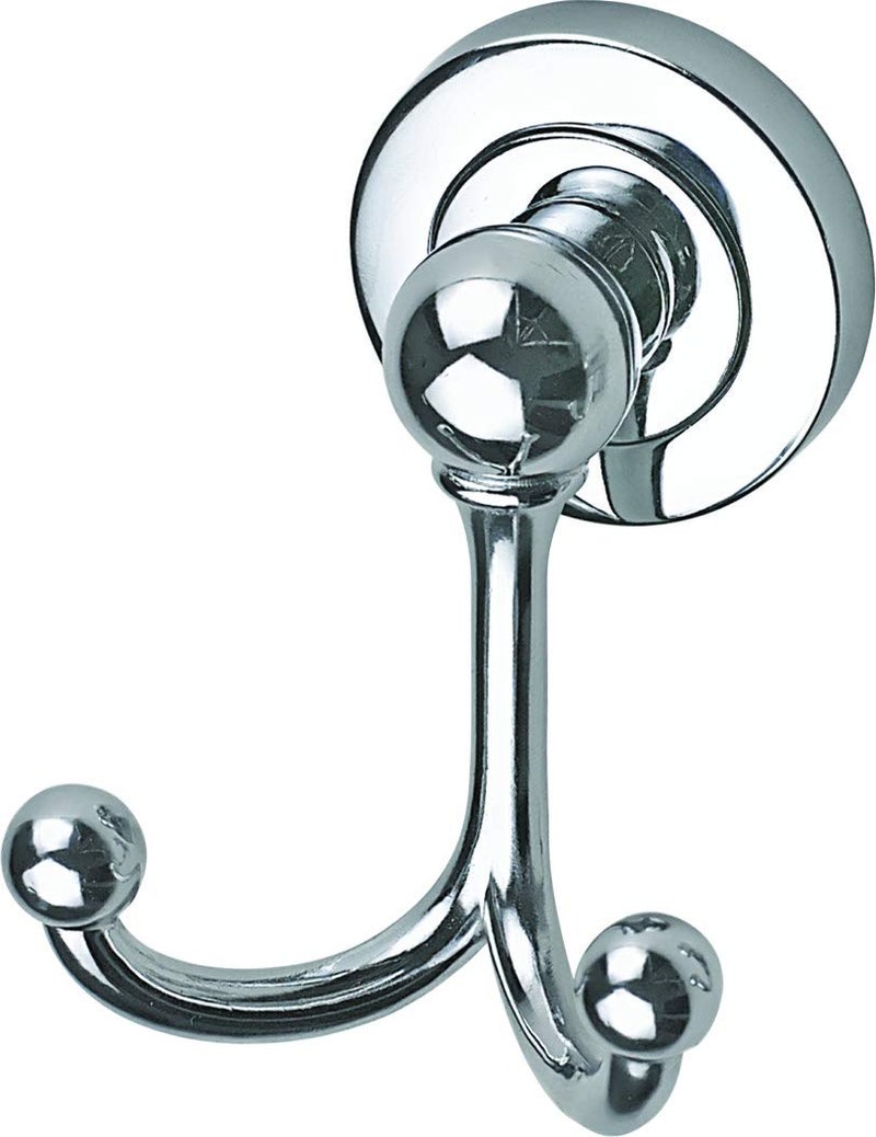 Nixnine Stainless Steel 2 Pin Bathroom Hooks Cloth Hanger Hooks and Wall Hook Door Robe Hooks, Khuti, Kay Stand, Towel Hook, Hanging Keys, Clothes, Towel Steel Hook Pack of 1 - Image 2