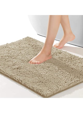 Bathroom Rug – 80×50 cm Non-Slip Soft Shaggy Bath Mat | Thick Plush Absorbent Rug for Bathroom, Bathtub, Shower & Sink Areas | Quick-Dry, Durable & Cozy Floor Mat
