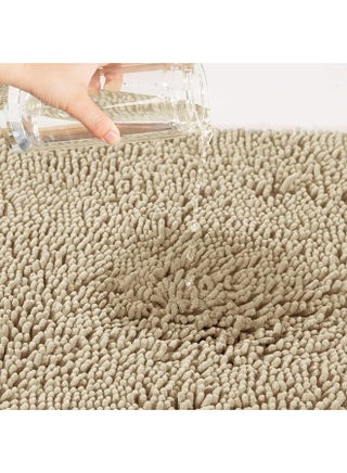 Bathroom Rug – 80×50 cm Non-Slip Soft Shaggy Bath Mat | Thick Plush Absorbent Rug for Bathroom, Bathtub, Shower & Sink Areas | Quick-Dry, Durable & Cozy Floor Mat