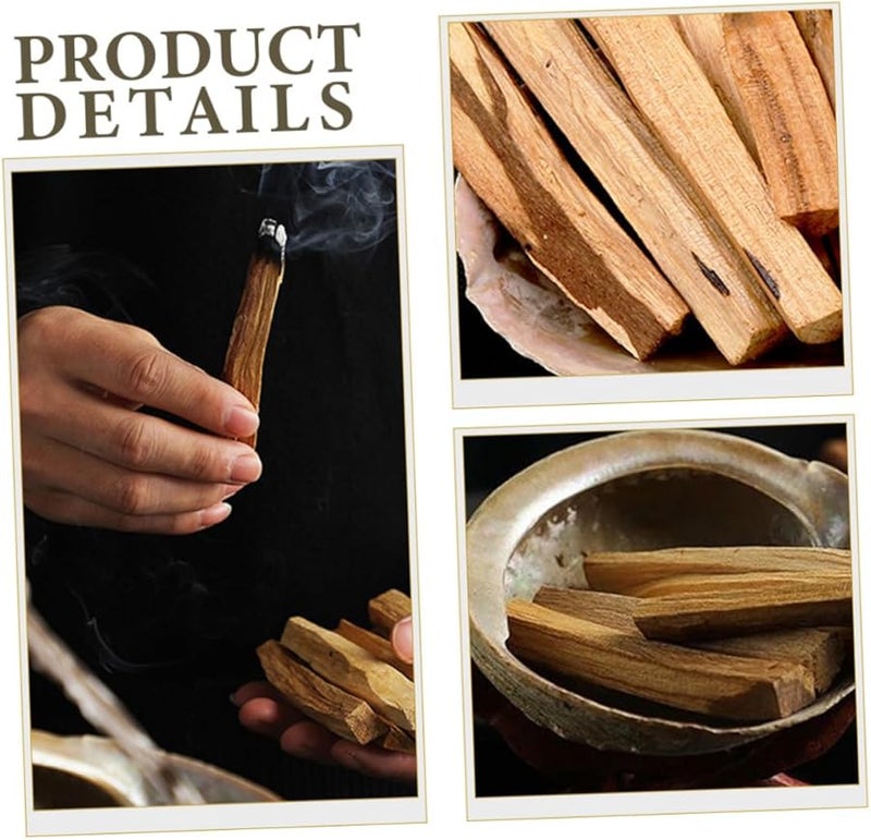 عصي التبخير الطبيعية ١٠ قطع، بخور الخشب المقدس لتنقية الهواء والتأمل والاسترخاء - Image 4