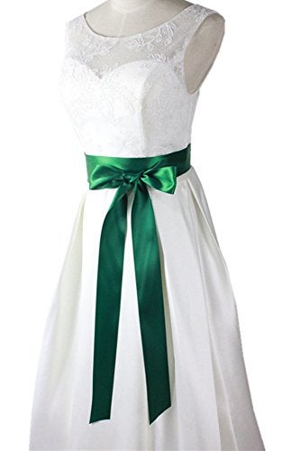 Leimandy 2'' Wide Simple Classic Colorful Ribbon Sash for Daily Dress Formal and Wedding Dress in 19 Colors (Dark Green) - Image 2