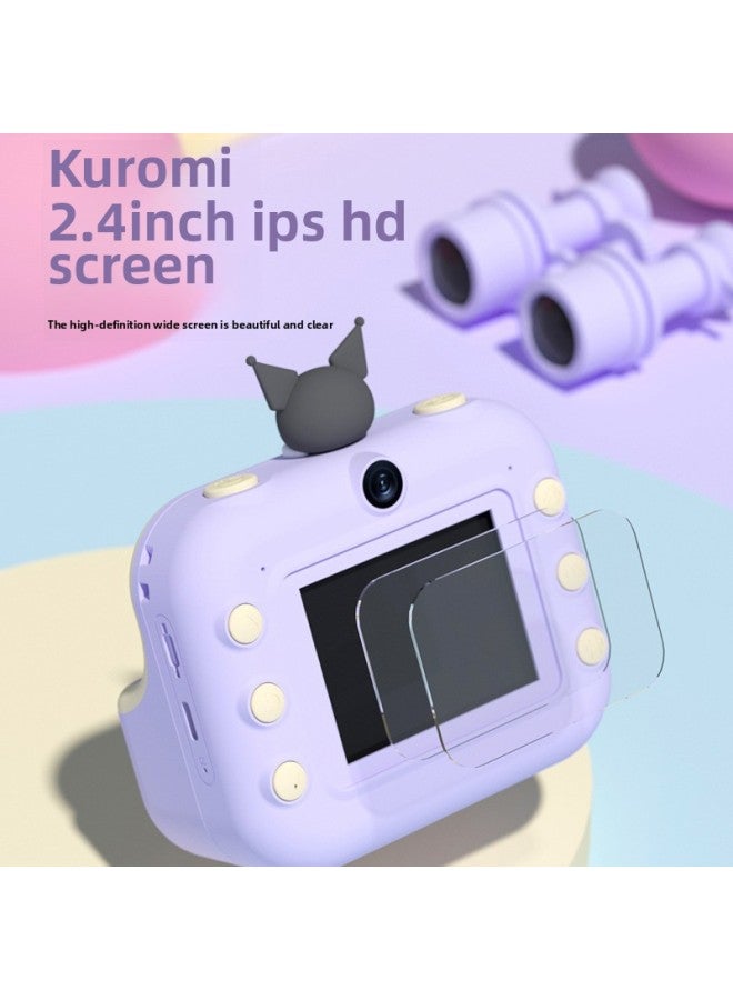 Generic Yi Mi Sanrio Kulomi Children's Print Camera Polaroid Camera HD Camera Photographable Toy-Color:M8 Kuromi  - Image 5