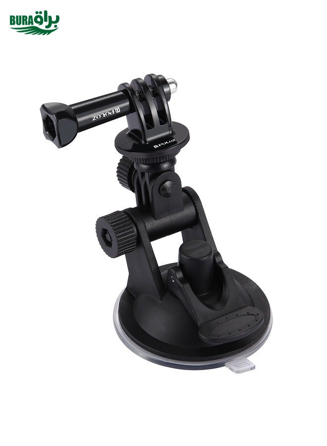 BURAQ PULUZ Car Suction Cup Mount with Screw & Tripod Mount Adapter & Storage Bag for GoPro, Insta360, DJI and Other Action Cameras  - Image 2