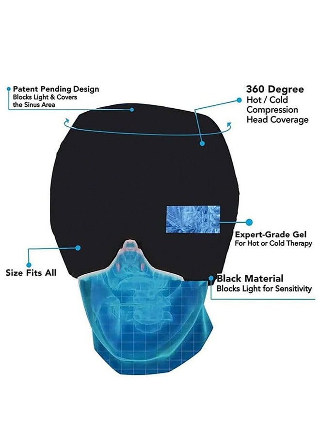 Generic Reusable Cooling Gel Eye Mask Soothing Headache Head Cap Reduce Facial Puffiness Headaches Facial SPA Relieve Stress  - Image 4