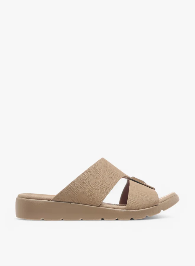 LBL by Shoexpress Metal Accent Slip-On Arabic Sandals