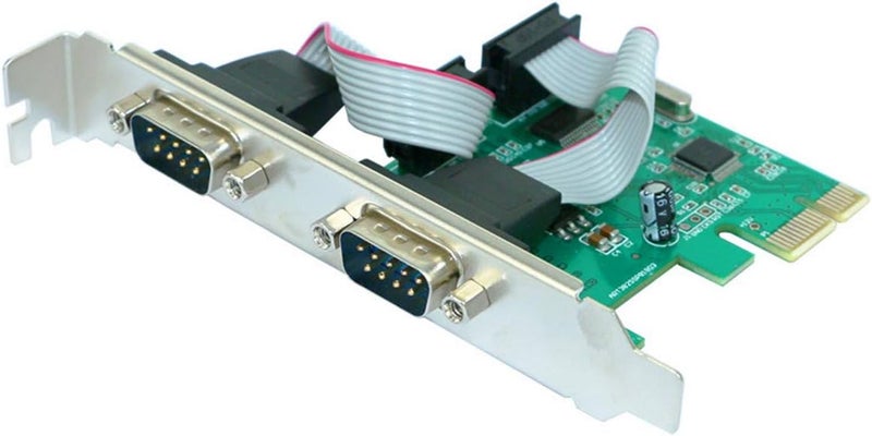 ELIATER 2-Port PCIe Serial Expansion Card with Industrial DB9 RS232 COM Ports, 16C550 UART WCH382 Chip for Windows XP, Vista,7, 8.x, 10, 11 32/64bit and Linux PCs, Low Bracket Included - Image 3