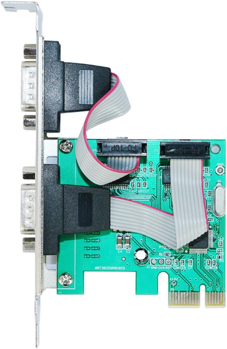 ELIATER 2-Port PCIe Serial Expansion Card with Industrial DB9 RS232 COM Ports, 16C550 UART WCH382 Chip for Windows XP, Vista,7, 8.x, 10, 11 32/64bit and Linux PCs, Low Bracket Included - Image 4