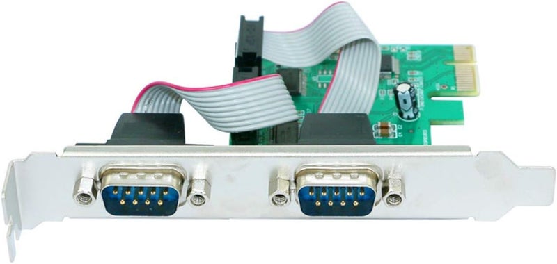 ELIATER 2-Port PCIe Serial Expansion Card with Industrial DB9 RS232 COM Ports, 16C550 UART WCH382 Chip for Windows XP, Vista,7, 8.x, 10, 11 32/64bit and Linux PCs, Low Bracket Included - Image 2