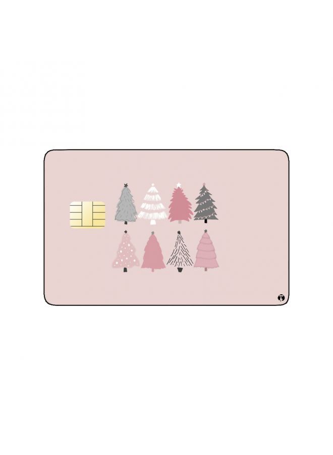 RKN PRINTED BANK CARD STICKER Beautiful Colorful Trees Drawing - Image 2