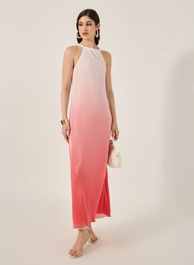 Take Two Ombre Pleated Dress