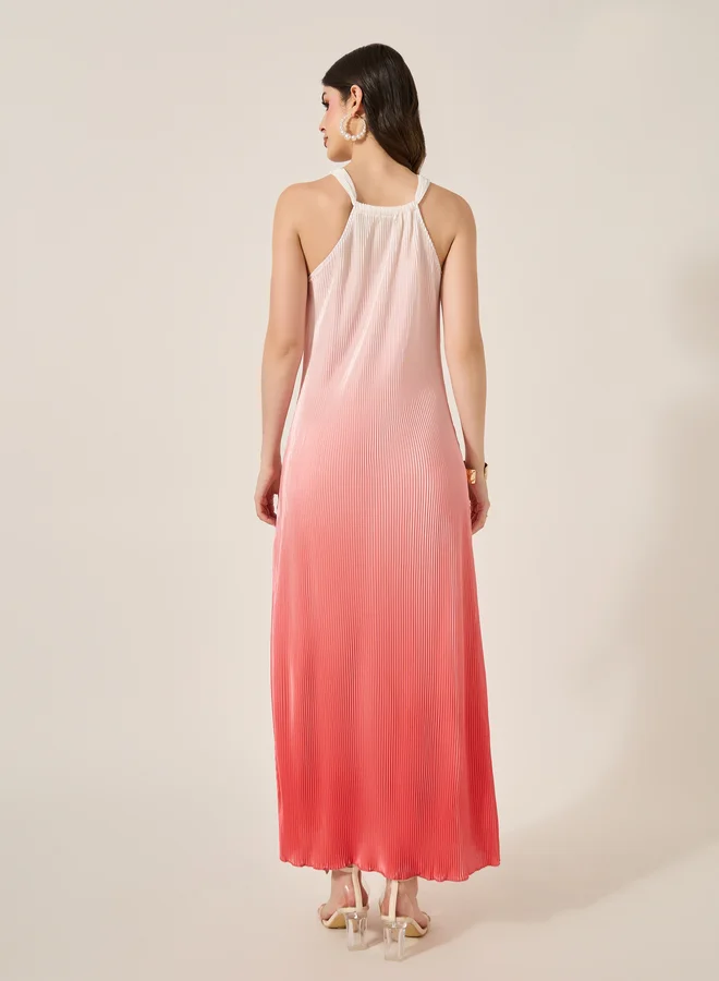 Take Two Ombre Pleated Dress