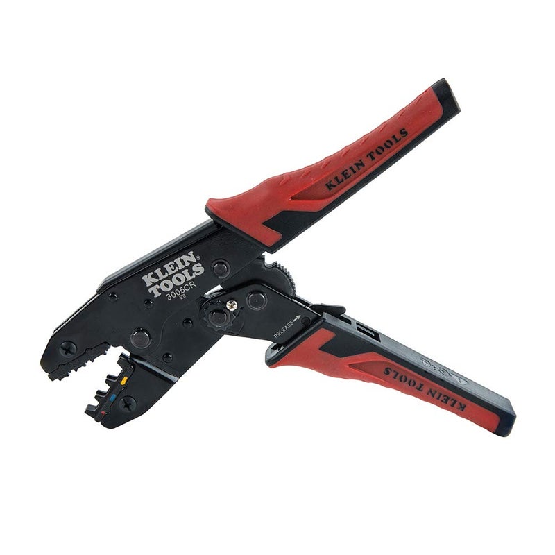 Klein Tools 3005CR Wire Crimper Tool, Ratcheting Insulated Termil Crimper for 10 to 22 AWG Wire - Image 2