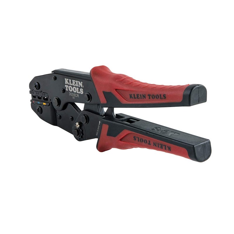 Klein Tools 3005CR Wire Crimper Tool, Ratcheting Insulated Termil Crimper for 10 to 22 AWG Wire - Image 1