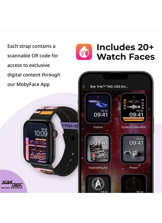 Star Trek: The Next Generation - LCARS Smartwatch Band - Officially Licensed, Compatible with Every Size & Series of Apple Watch (Watch not Included)