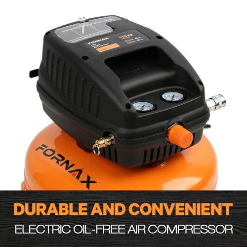 FORNAX Pancake Air Compressor, 3 Gallon, 110 PSI Portable Air Compressor, Oil Free - Image 3