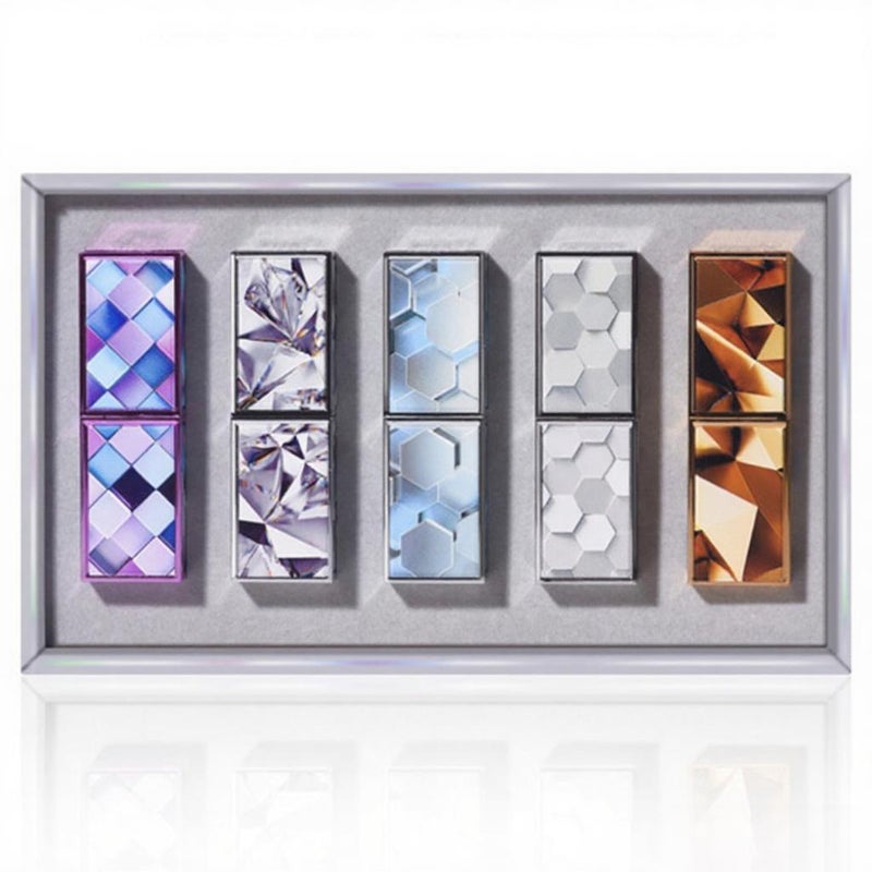 4g x 5Pcs Cube Lipsticks Set Silky Matte Mosturizing Long-lasting Highly Pigmented Lipstick - Image 5