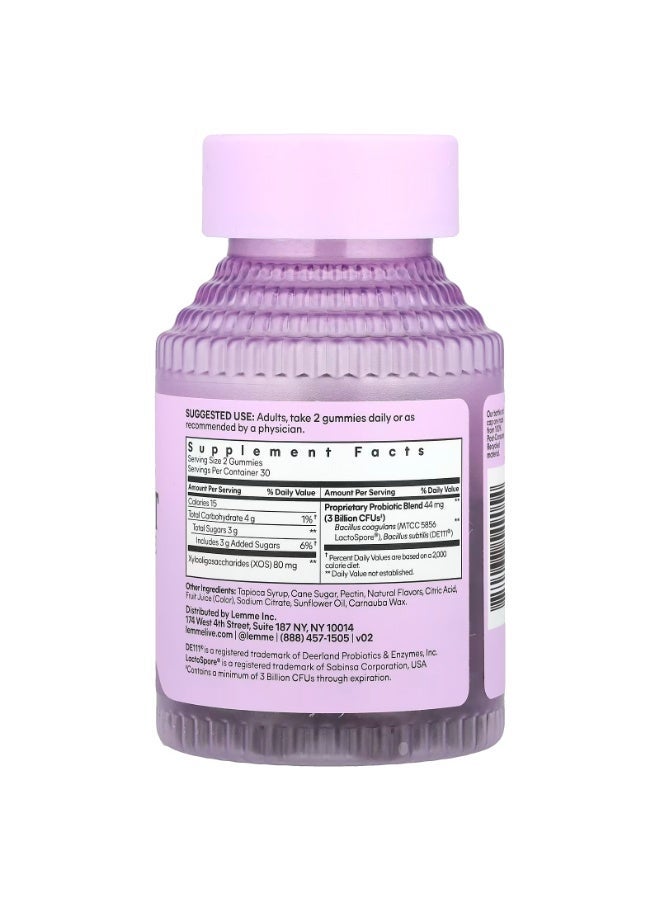 Lemme Debloat, Daily Digestive Probiotic Gummies, 60 Gummies - Image 2
