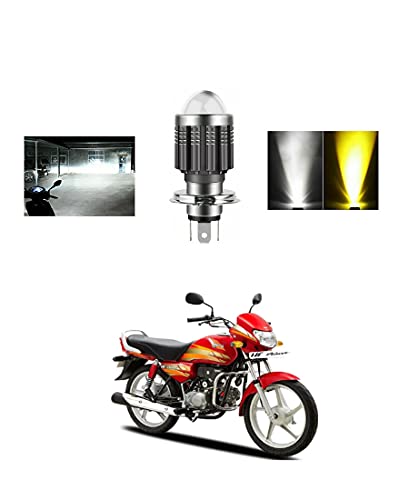 PRIKNIK Led Headlight Bulb with Lens 28W Two Color White/Yellow Light H4 Lamp Compatible With H-ero HF-Deluxe - Image 1