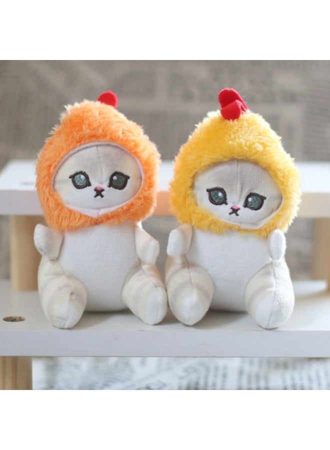 12cm 7 pcs Soft Bunny Cat Plush Key Chain Kawaii Doll Bag Pendant Cute Backpack Animal Toys - Image 3