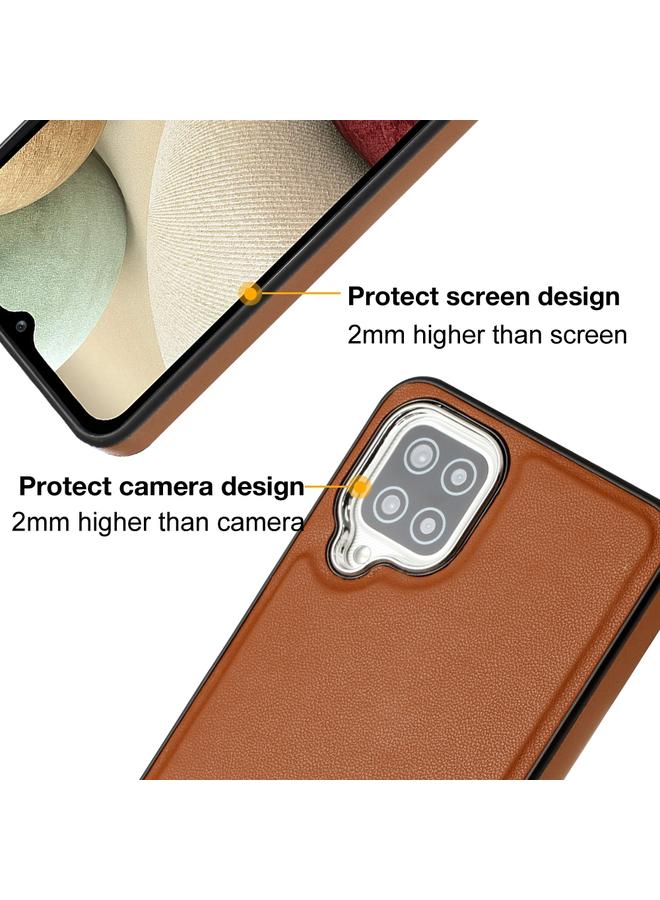 اس-توب جراب لهاتف Samsung Galaxy A12 4G / M12 مصنوع من الجلد بتغطية كاملة - Image 4