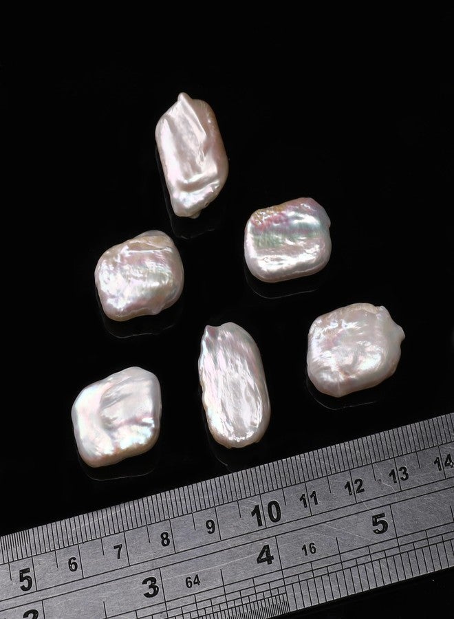 BEADIA Natural Irregular Rectangular Freshwater Pearl Beads 17-20mm 6pcs Baroque Cultured Loose Gemstone Beads for DIY Jewelry Making - Image 5