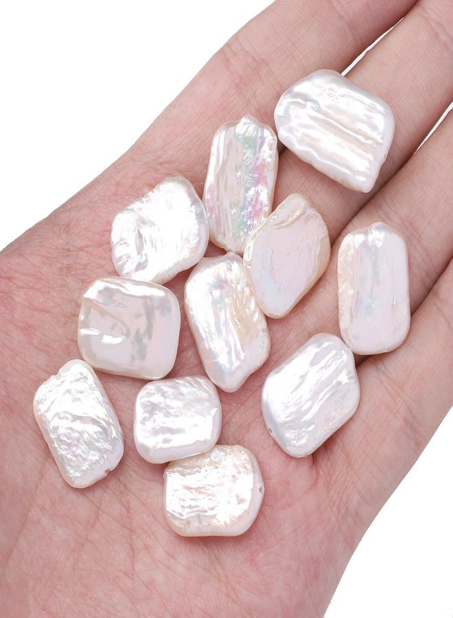 BEADIA Natural Irregular Rectangular Freshwater Pearl Beads 17-20mm 6pcs Baroque Cultured Loose Gemstone Beads for DIY Jewelry Making - Image 3