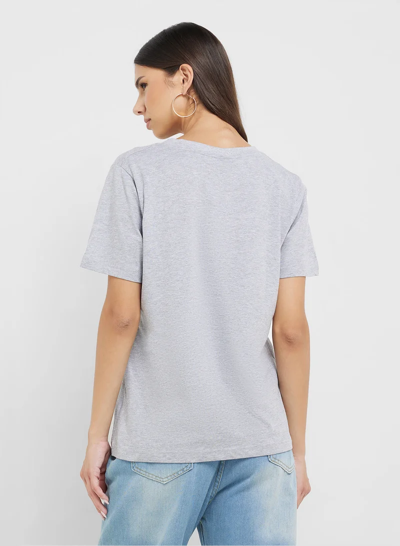 Ginger Basics 2 Pack V Neck & Crew Neck T-Shirt