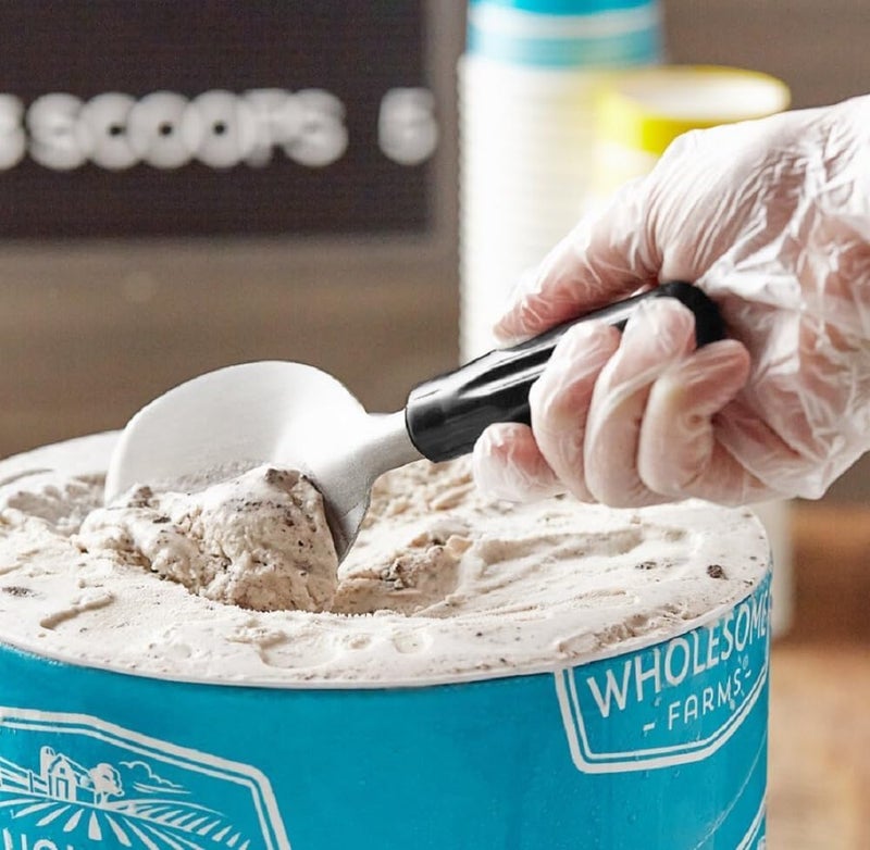 i Kito Heavy Duty Ice Cream Spade Scoop with Non-Slip Handle - Stainless Steel Ice Cream Spoon Paddle Perfect for Scooping and Serving Hard Frozen Treats - Image 2