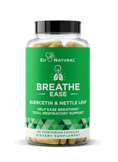 Eu Natural Breathe Inhaler Support Supplement , Bromelain Pills – 60 Vegetarian Soft Capsules 