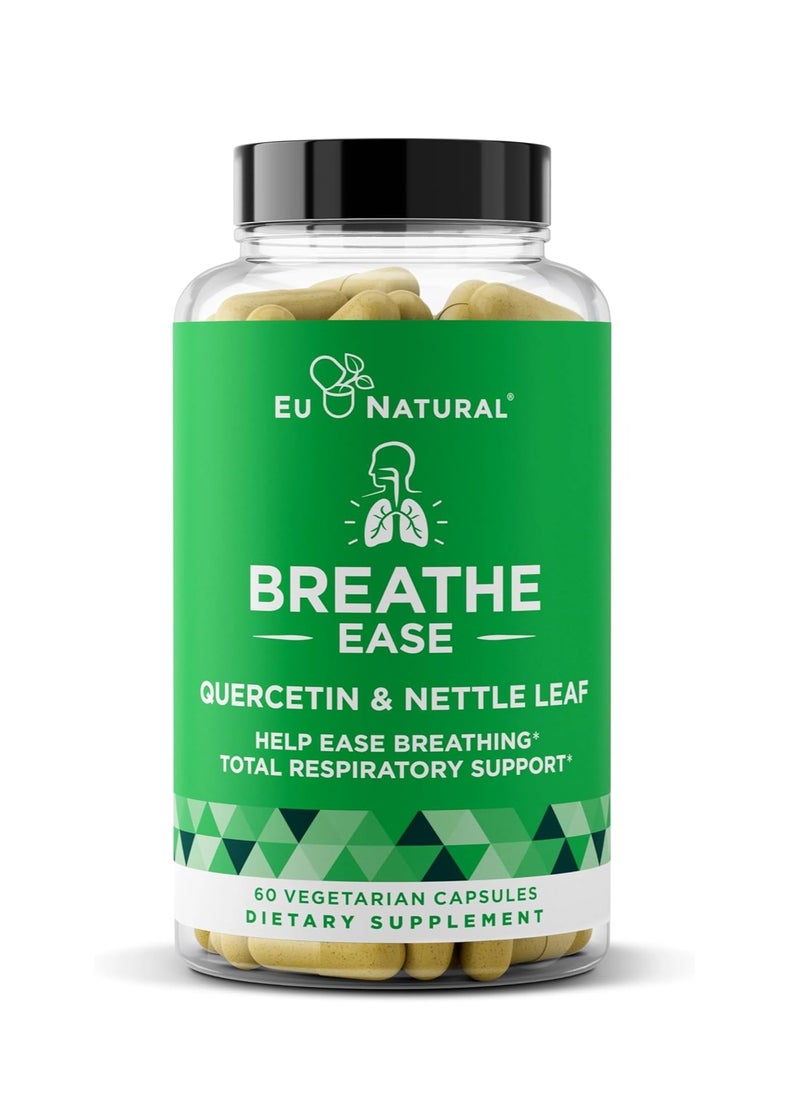 Eu Natural Breathe Inhaler Support Supplement , Bromelain Pills – 60 Vegetarian Soft Capsules 