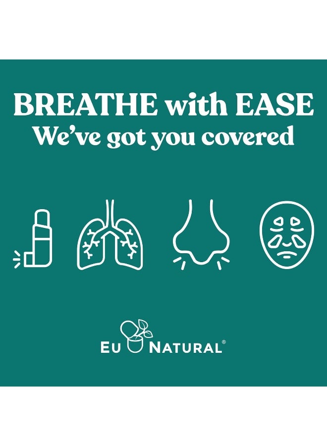 Eu Natural Breathe Inhaler Support Supplement – Sinus, Lungs, Open & Clear Airways – Seasonal Nasal Health, Bronchial Wellness, Healthy Chest – Quercetin, Vitamin D, Bromelain Pills – 60 Vegetarian Soft Capsules  - Image 3