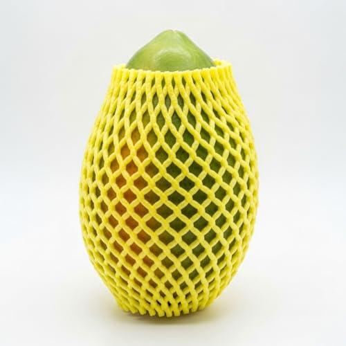 Blue Max Fruit Packaging Foam Net – 50mm x 5M Reusable Protective Wrap for Apples, Mangoes, Pears, Peaches – Breathable, Cushioned Fruit Cover to Prevent Damage in Storage & Transit – Yellow - Image 3