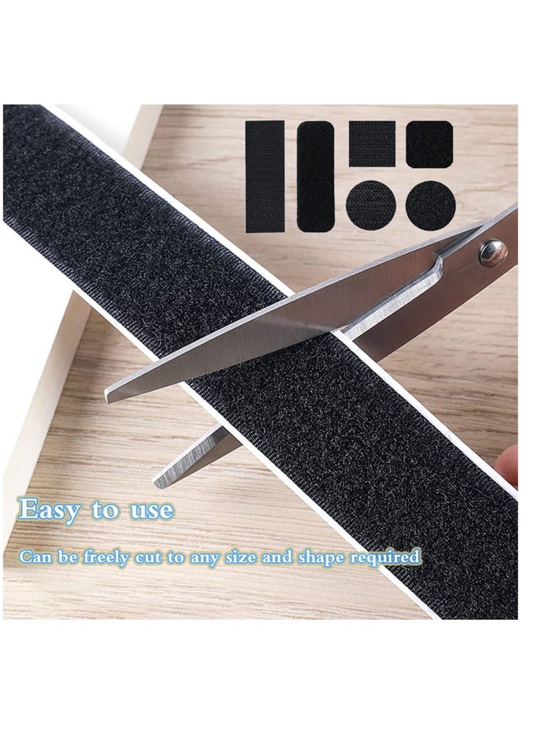 Generic Heavy Duty Double Sided Self Adhesive Hook and Loop Tape Roll Industrial Strength Fasteners for Home, Kitchen, School, and Office Set of 2  - Image 2