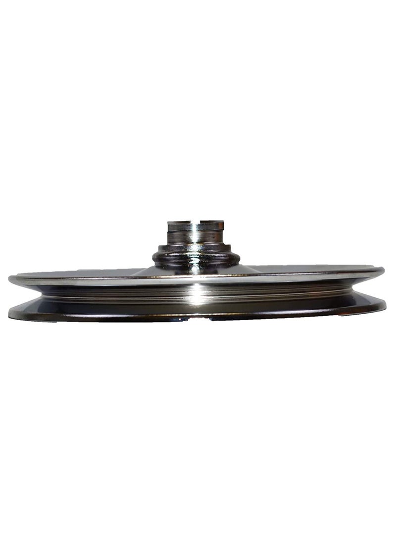 A-Team Performance A-Team Performance - Power Steering Pump Pulley - Steel Key-Way Single Groove Saginaw Pump 5/8” Keyway Bore - Compatible with 1955-72 GM Chevy Chevrolet Chrome - Car Accessories  - Image 3