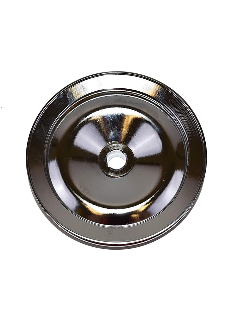 A-Team Performance A-Team Performance - Power Steering Pump Pulley - Steel Key-Way Single Groove Saginaw Pump 5/8” Keyway Bore - Compatible with 1955-72 GM Chevy Chevrolet Chrome - Car Accessories  - Image 5