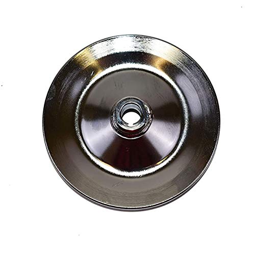 A-Team Performance - Power Steering Pump Pulley - Steel Key-Way Single Groove Saginaw Pump 5/8” Keyway Bore - Compatible with Chevrolet 1955-72 Chrome - Automotive Car Accessories - Image 2