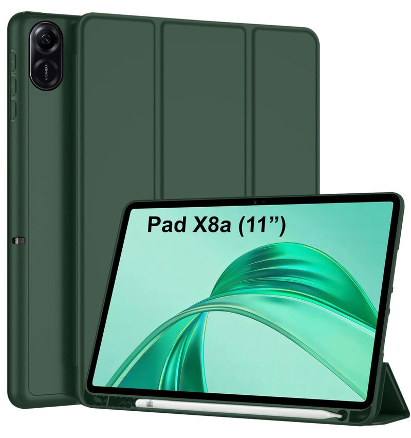 TGK Case for Honor Pad X8a 11 inch Tablet Trifold Smart Stand Cover (Green) - Image 1