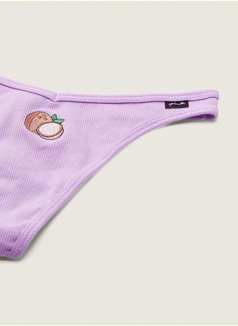 PINK Cotton Thong Panty