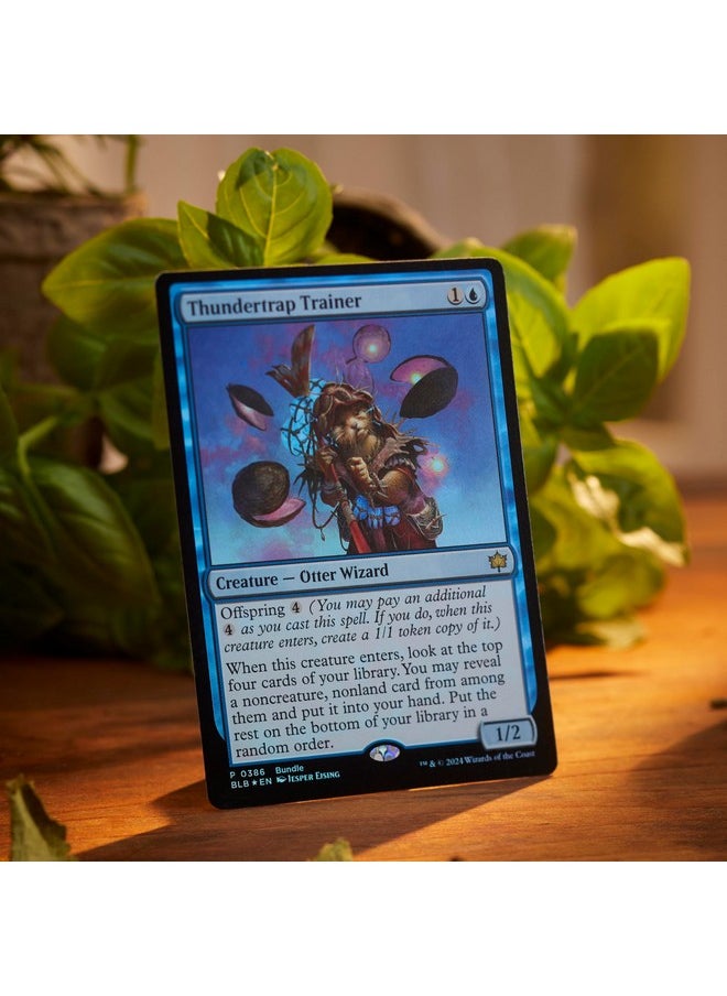 Magic the Gathering Magic: The Gathering Bloomburrow Bundle - 9 Play Boosters, 30 Land Cards + Exclusive Accessories  - Image 5